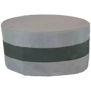 Sunnydaze Outdoor Heavy-Duty Weather-Resistant 300D Polyester Round 2-Tone Fire Pit Cover - 40
