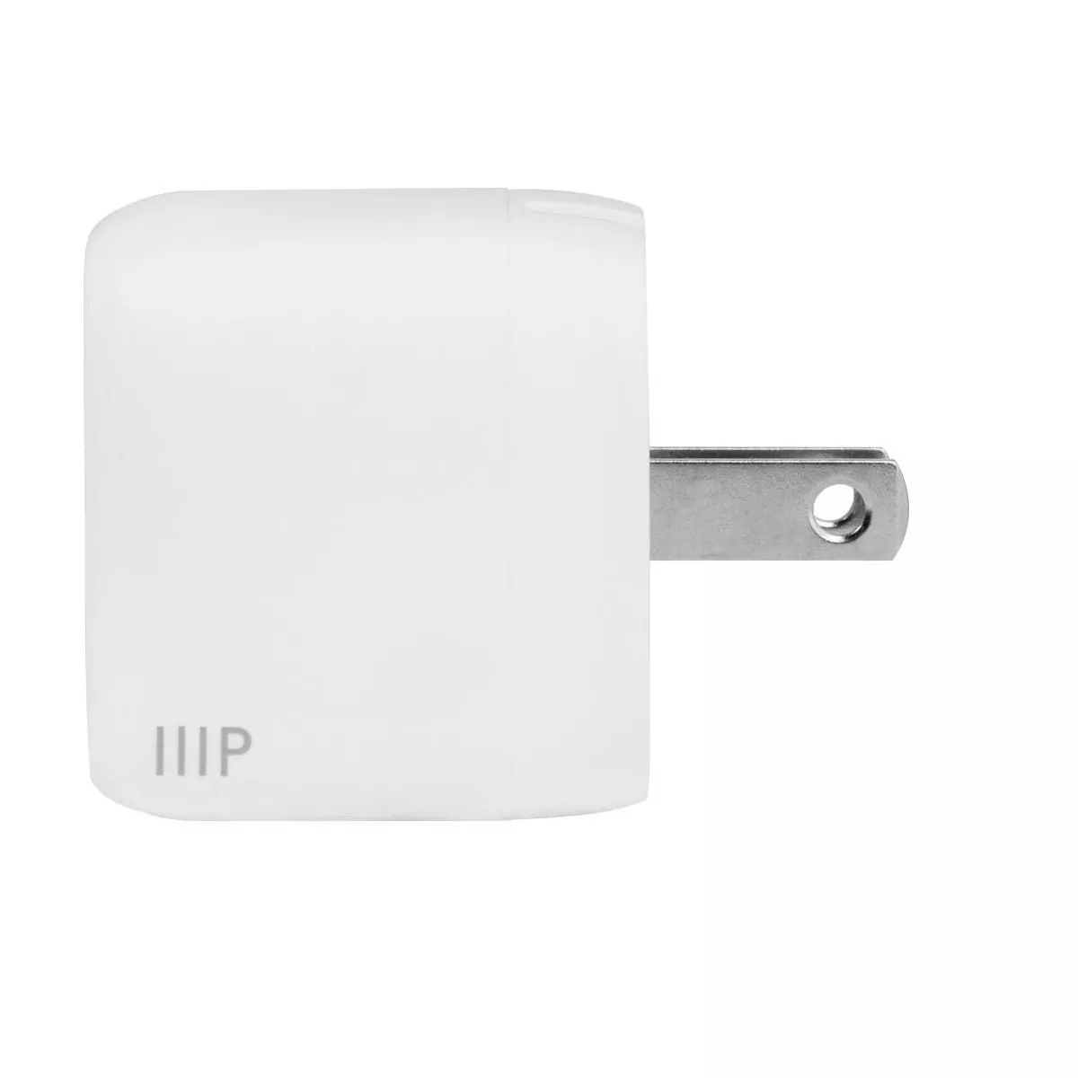 Monoprice USB-C Charger, 20W 1-port PD GaN Technology Foldable Wall Charger White, Power Delivery for MacBook Pro/Air, iPad Pro, iPhone