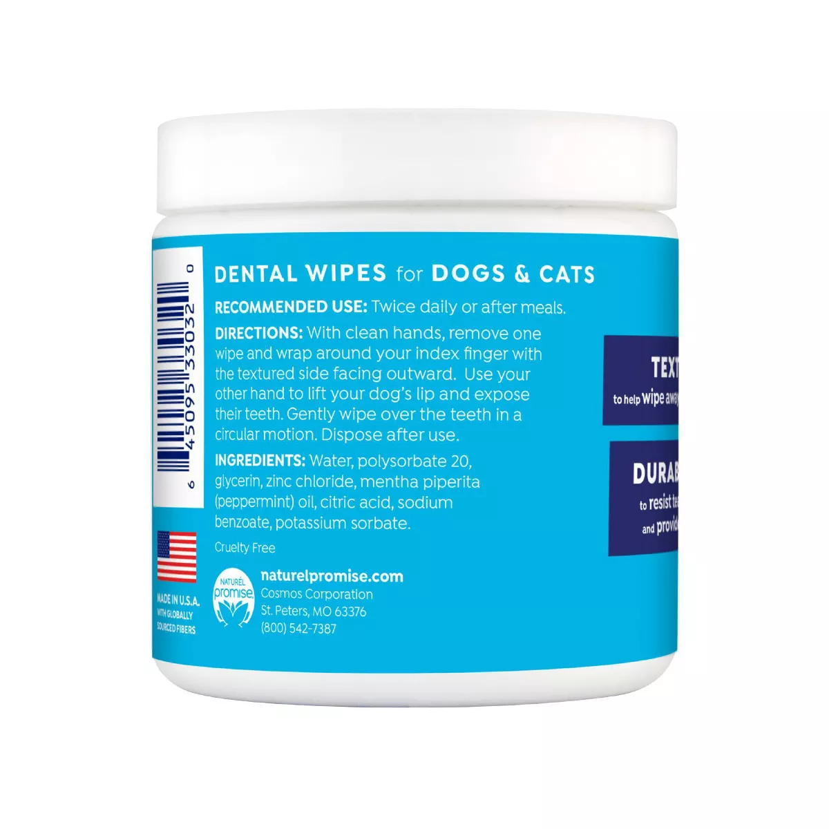 Naturel Promise Fresh Dental Wipes - 50ct