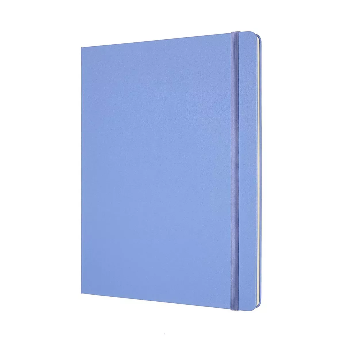 Moleskine 192 sheet 1 Subject Narrow Ruled Notebook 9.75"x7.5" Hard Cover Classic Hydrangea Blue