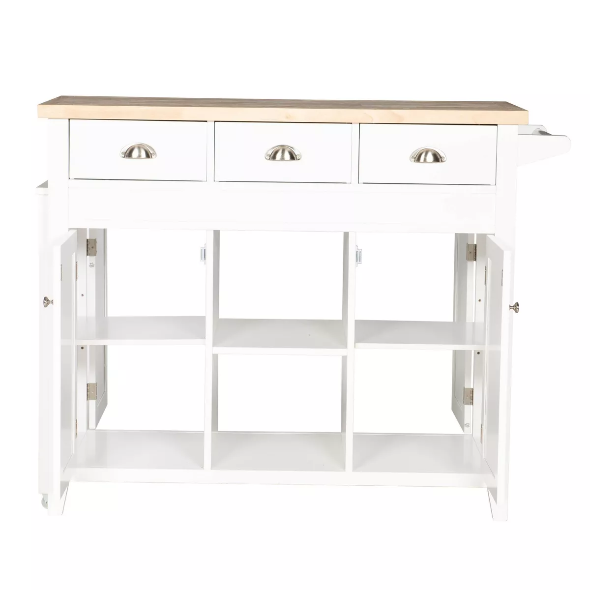 Sheridan Kitchen Cart - White - Linon
