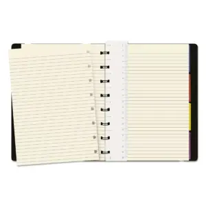 REDIFORM Notebook College Rule Black Cover 8 1/4 x 5 13/16 112 Sheets/Pad B115007U