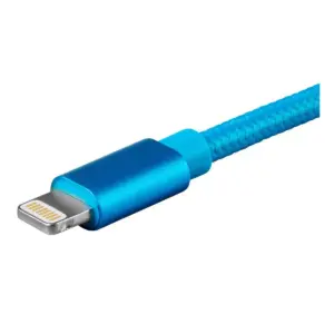 Monoprice Palette Series MFi Certified Lightning to USB Charge & Sync Cable, 3ft Blue