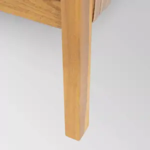 Joliet 4pc Acacia Wood Chat Set - Teak/Brown/Beige - Christopher Knight Home