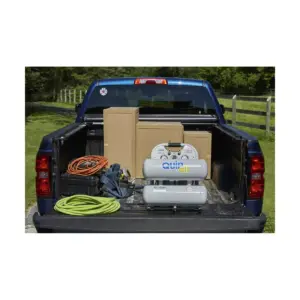 Quipall 4-1-SILTWN-AL Ultra Quiet 1 HP 4.6 Gallon Oil-Free Twin Stack Air Compressor