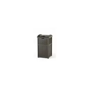 Suncast Trash Can 33 Gal. Resin & Suncast Garden Screen Gate/Fence, Java