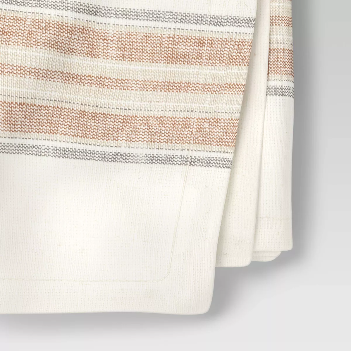 4pk Cotton Striped Border Napkins Orange - Threshold™