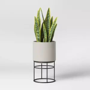 Medium Ceramic Planter on Stand Cream - Project 62™