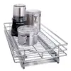 Lynk Professional Slide Out Cabinet Organizer - Pull Out Under Cabinet Sliding Shelf - 11" wide x 18" deep - Chrome