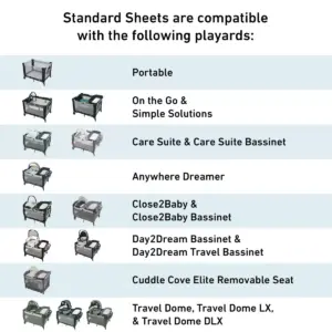 Graco Quilted pack 'n Play Playard Sheet - Stone Gray