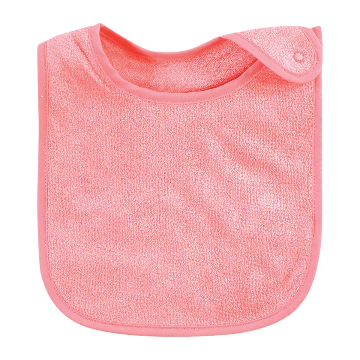 Hudson Baby Infant Girl Rayon from Bamboo Terry Bibs, Pink Lilac, One Size