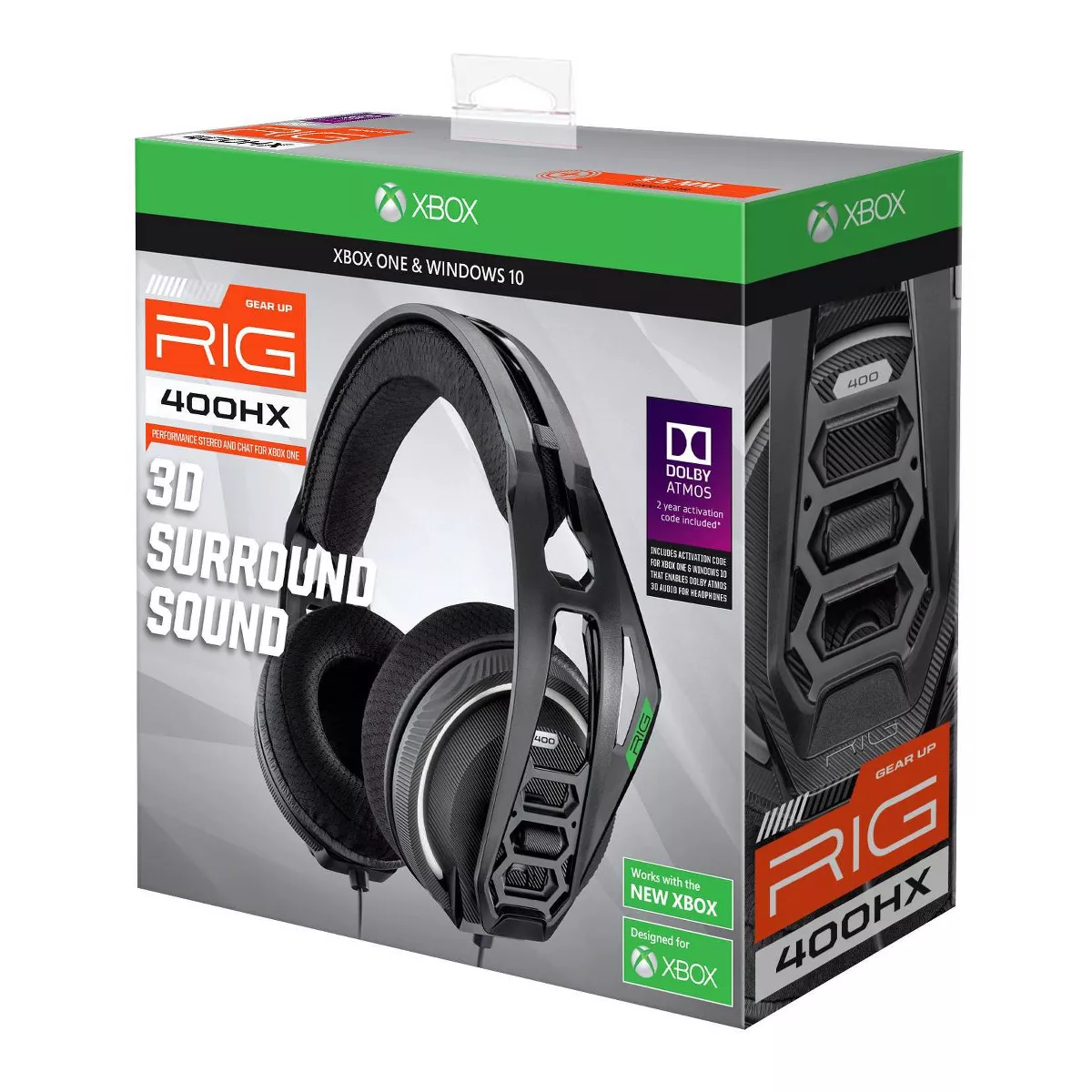 RIG 400HX Wired Gaming Headset for Xbox One/Series X/S/PlayStation 4/PC
