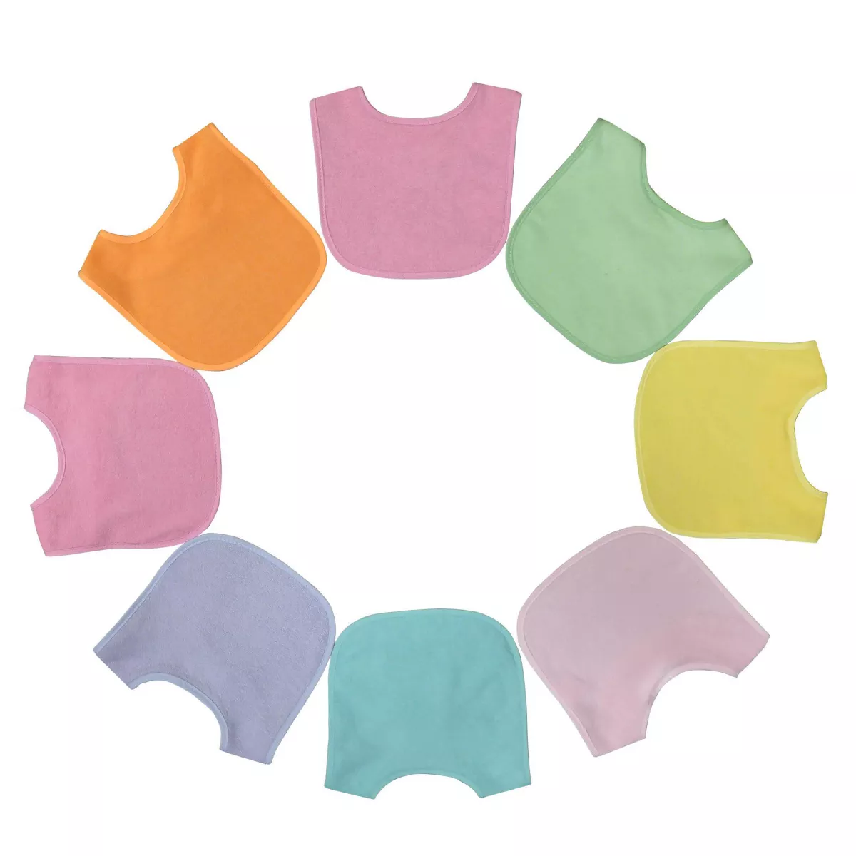 Neat Solutions 8pk Solid Bib Set
