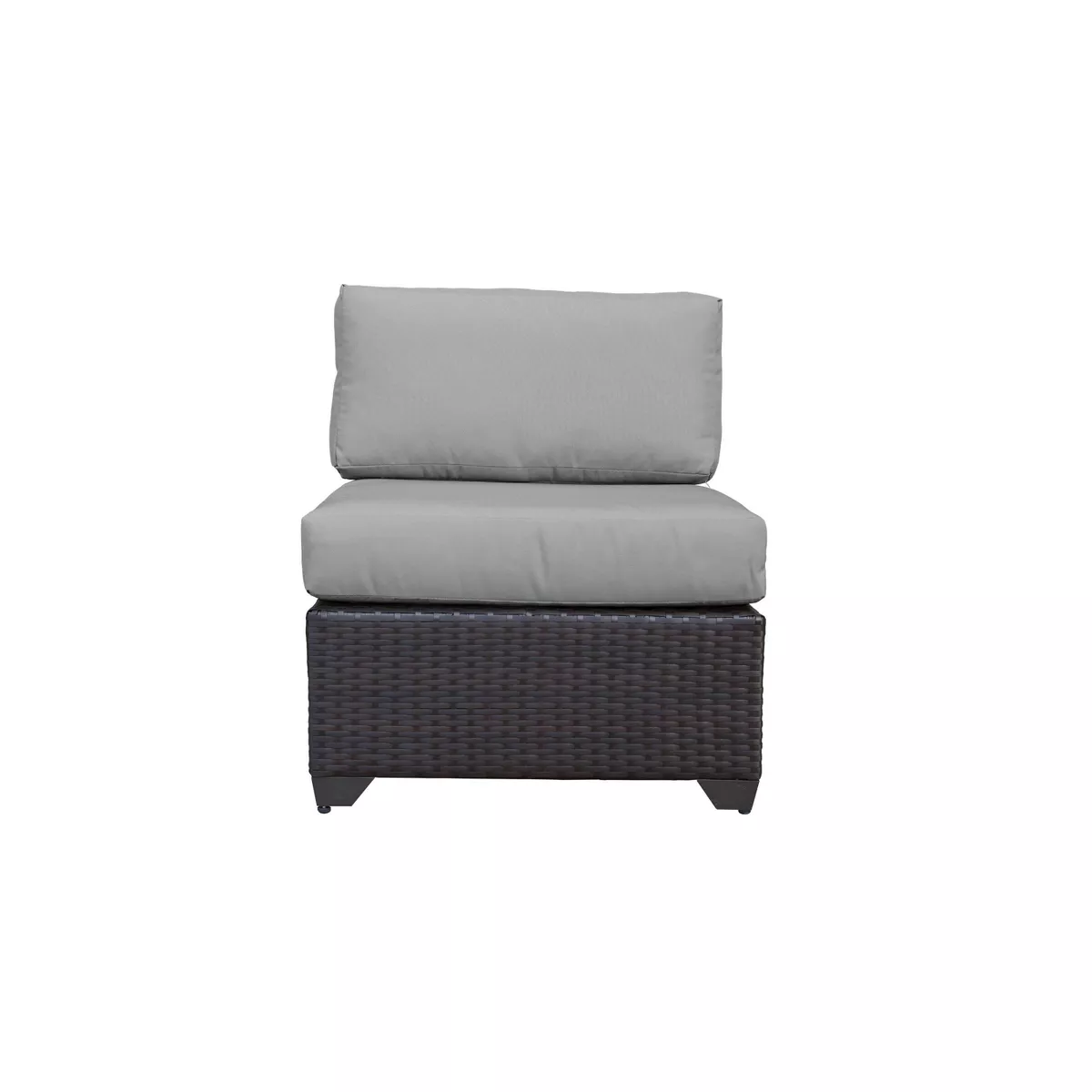 Barbados 14pc Patio Sectional Seating Set with Cushions - Gray - TK Classics
