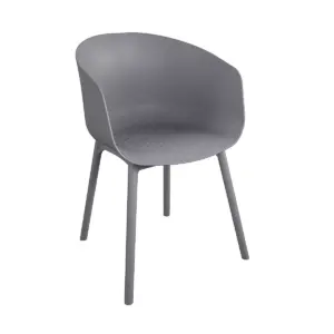 York 2pk Extra Large Dining Chairs Indoor/Outdoor Charcoal - Novogratz
