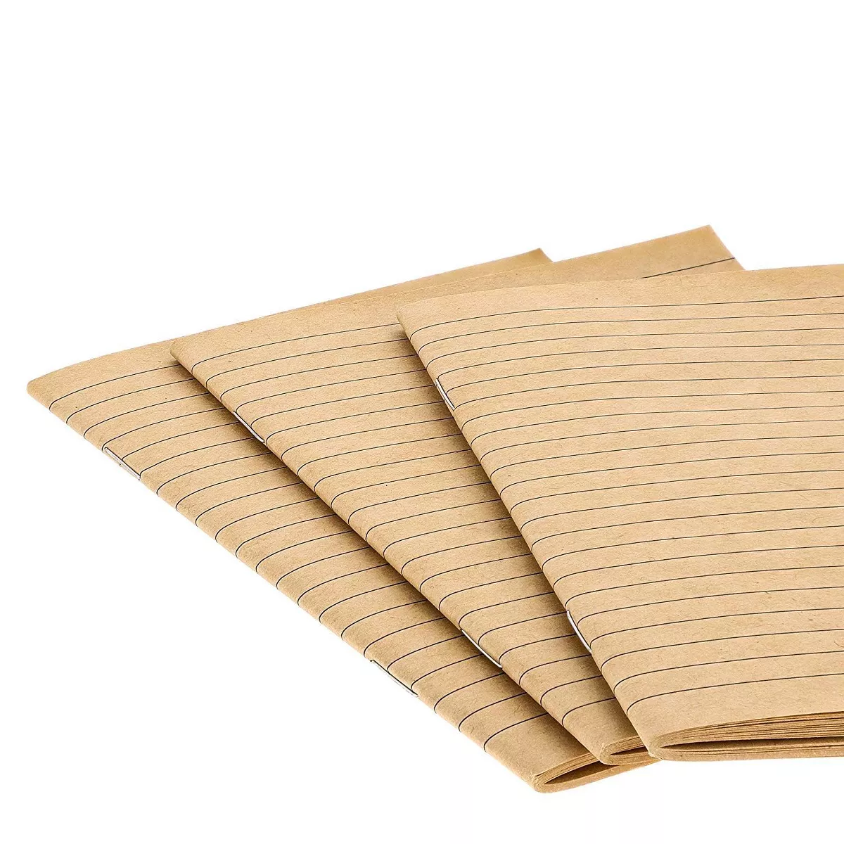 Paper Junkie 12-Pack Mini Brown Kraft Composition Pocket Travel Lined Journal Notebooks (5.5 x 4 in, 32 Sheet)
