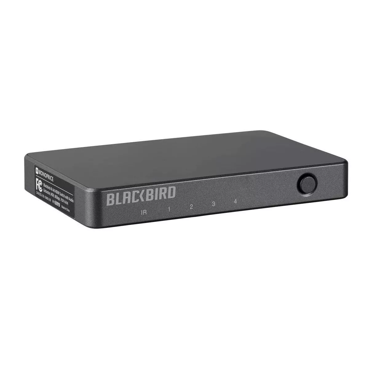Monoprice Blackbird 4K 4x1 HDMI Switch with Audio Extractor - Black | HDR, 18Gbps Refresh Speeds, YUV 4:4:4