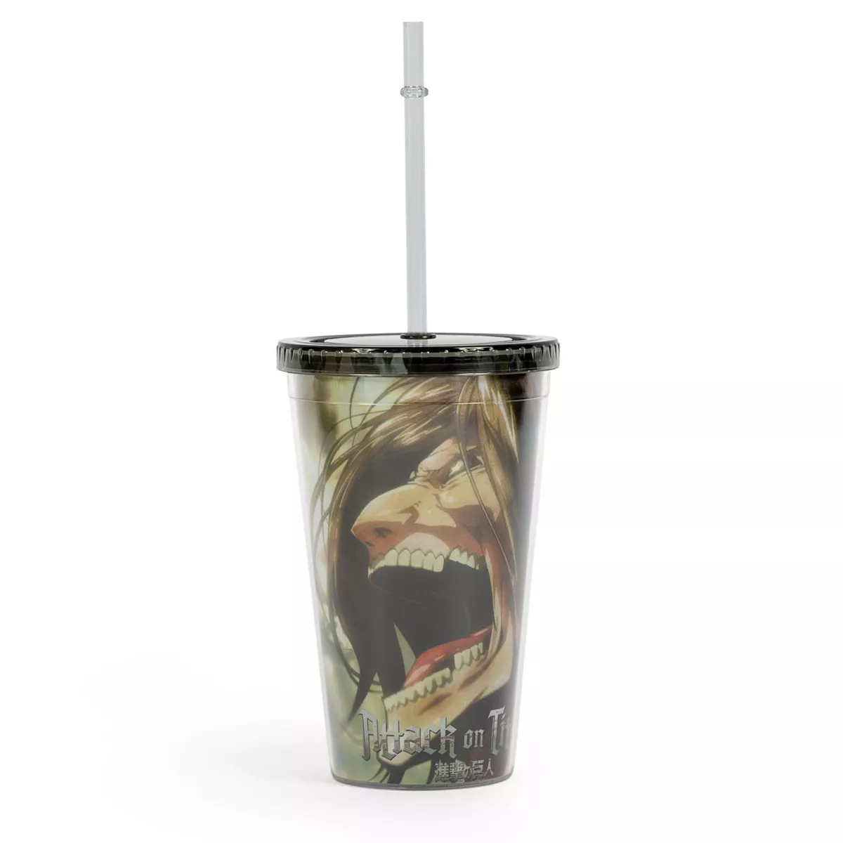 Funky People Attack On Titan Eren Yeager Titan Screaming Carnival Cup With Straw | 16 Ounces