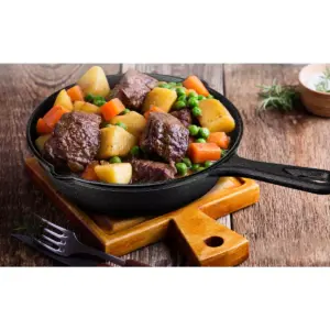 Cuisinel C12608-10 8 Inch and 10 Inch Pre Seasoned Cast Iron Skillet Frying Pan Cookware Set for Indoor and Outdoor Cooking with Handle Covers