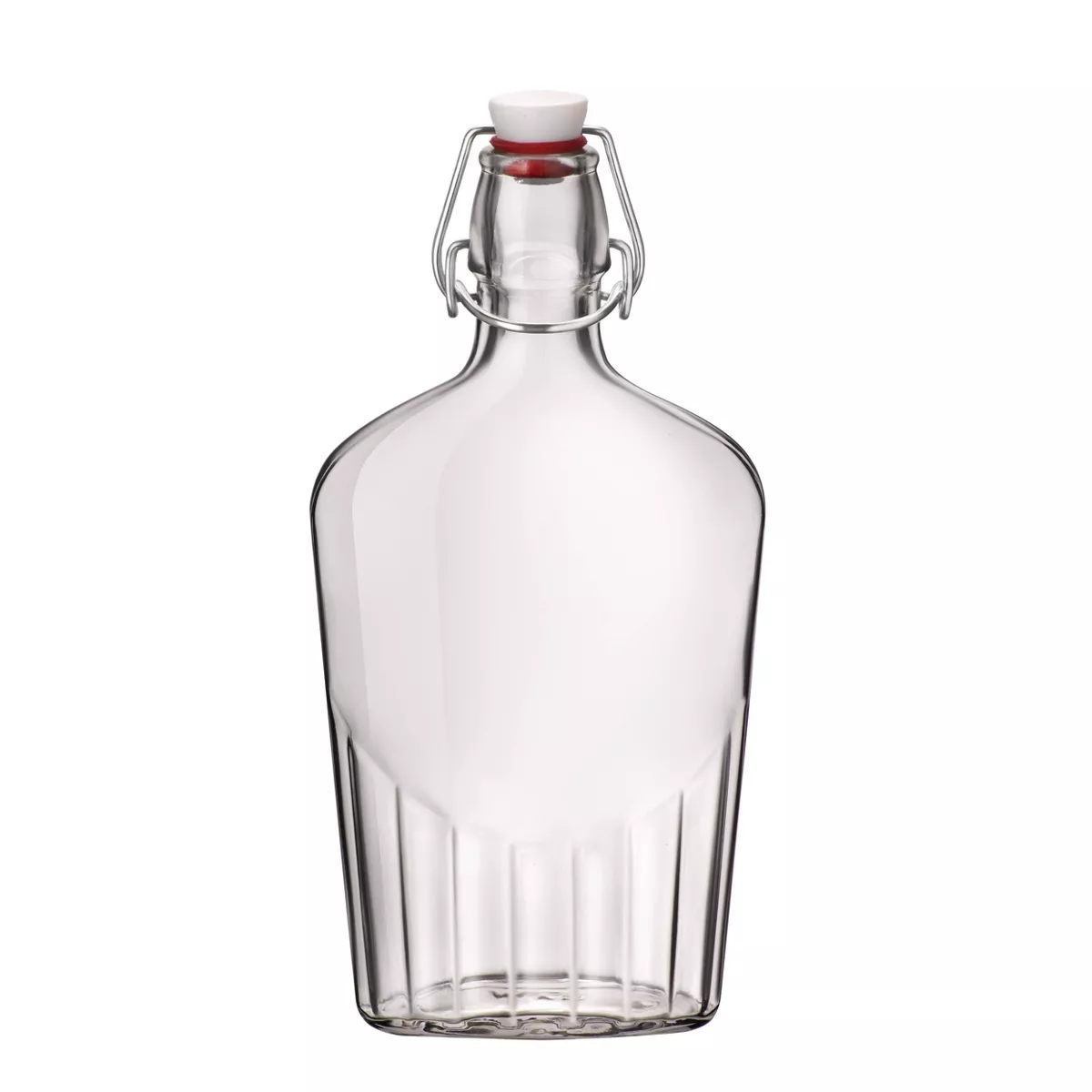 Bormioli Rocco 17oz Flask with Metal Clamp