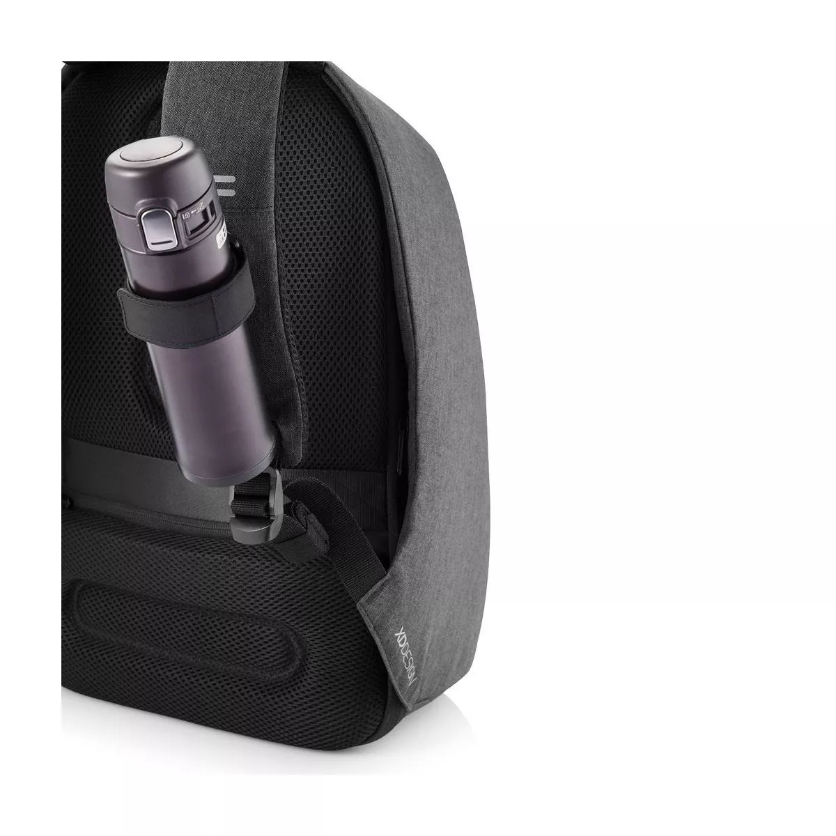 XD Design Bobby Pro Compact Anti Theft Waterproof Travel Laptop Backpack with USB Charging Port, Bottle Holder, and Phone Pouch, Black