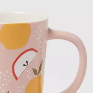 16oz Stoneware Apple Print Mug - Room Essentials™