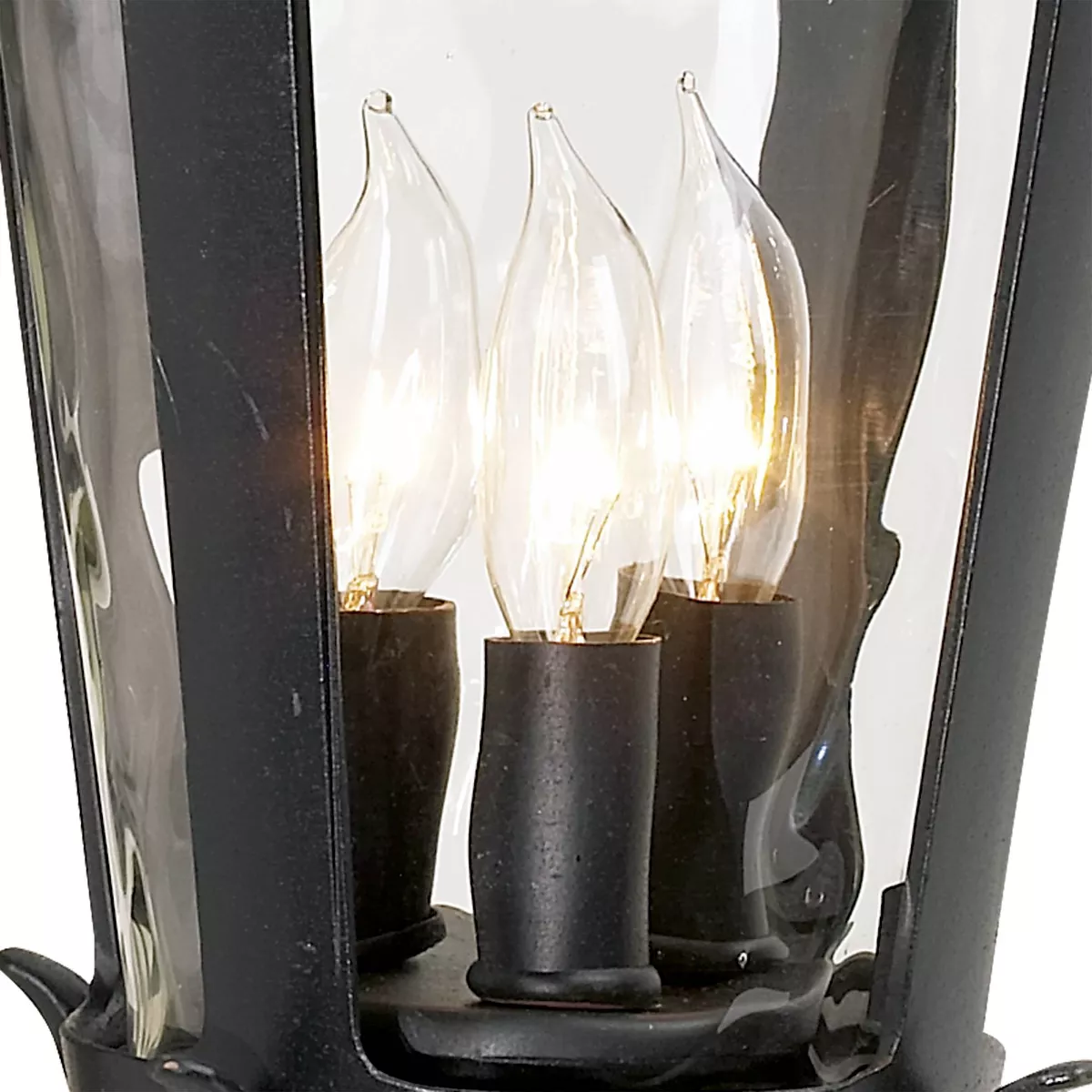 John Timberland Mediterranean Outdoor Wall Light Fixture Black Scroll Arm 21 1/2