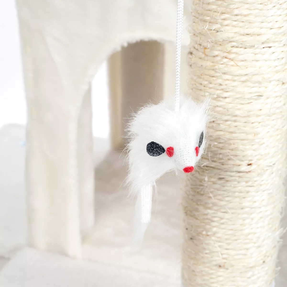 Petmaker Sleep and Play Cat Tree - 4 ft - White