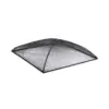 Sunnydaze Outdoor Heavy-Duty Steel Mesh Square Camp Fire Pit Spark Screen Lid with Grabber Ring Top - 36" - Black