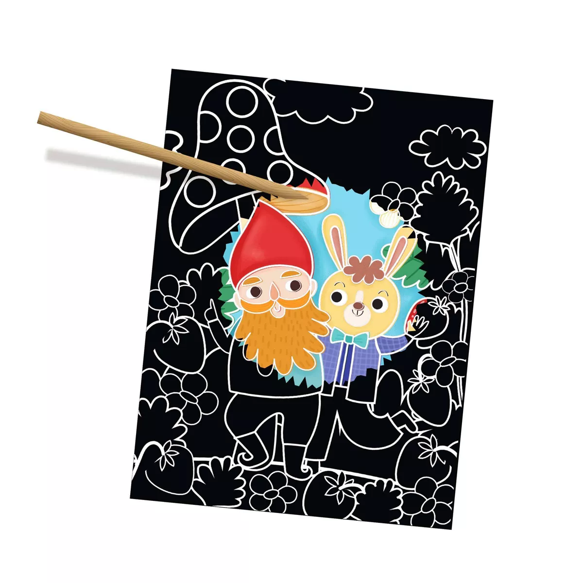 Bright Stripes 2pk Scratch-Tastic Pictures - Desserts & Fairies