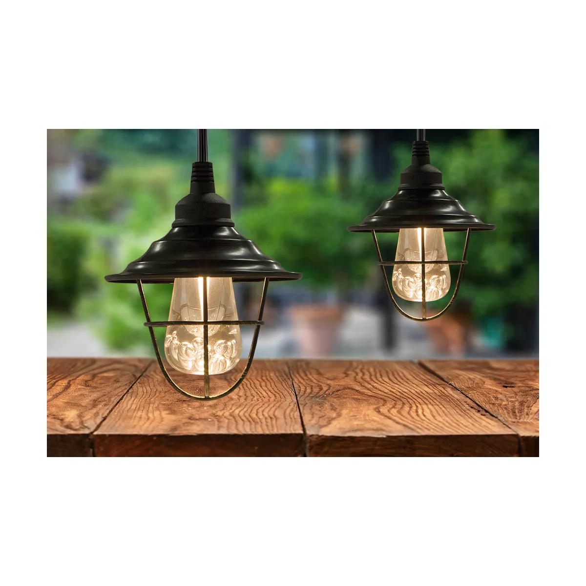 6pk Outdoor Shade - Oil Rubbed Bronze - Enbrighten