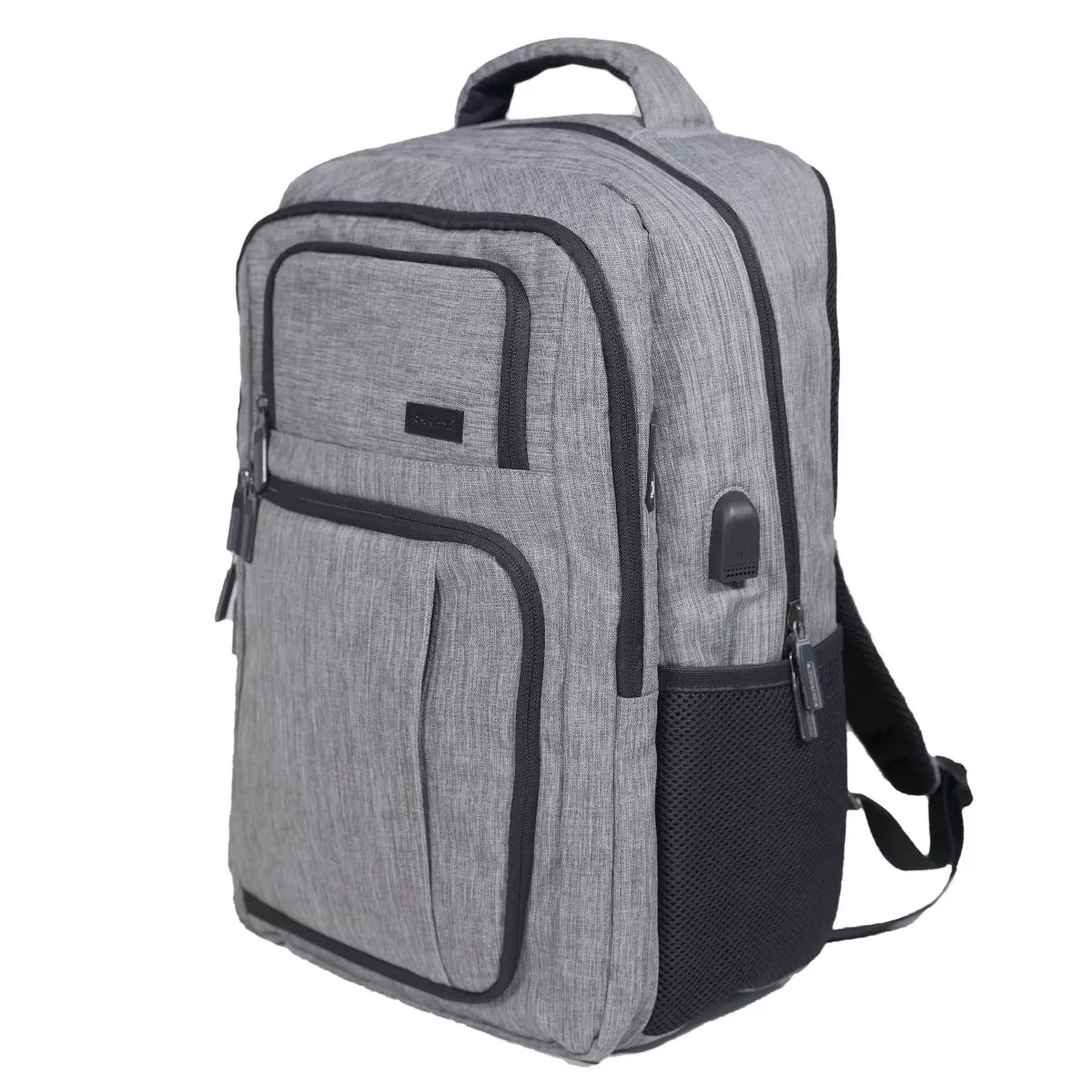 Rockland 18.5'' Slim Pro USB Laptop Backpack - Gray