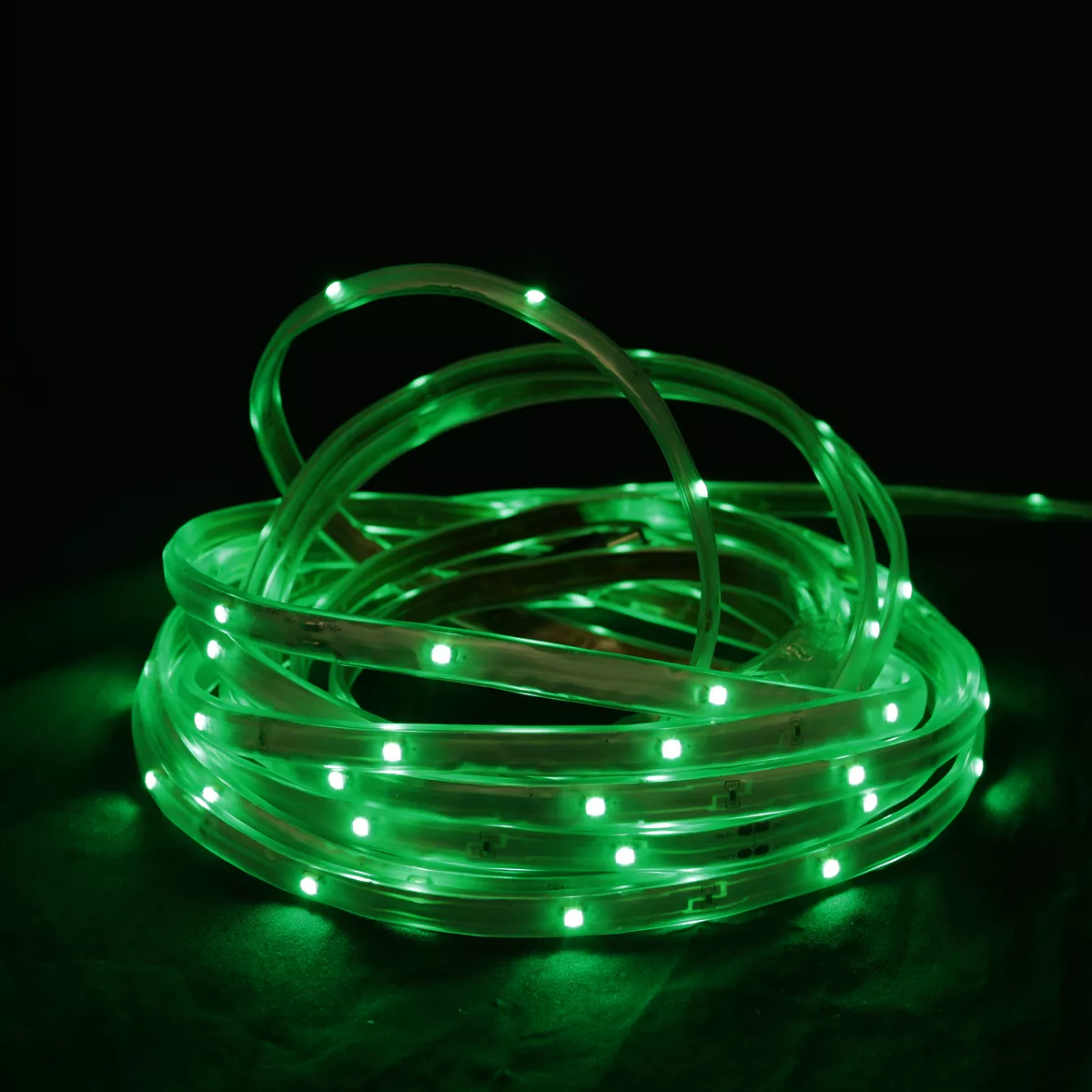 Northlight 18' Green LED Outdoor Christmas Linear Tape Lighting - White Finish