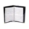 Marlo Plastics Premium Choral Folder 7-3/4 x 11 Octavo Size with Elastic String Holders - Black