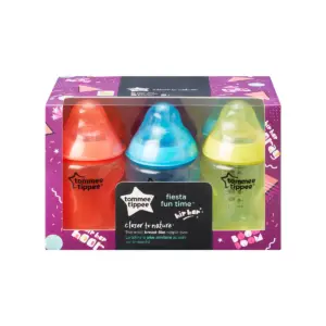 Tommee Tippee Closer To Nature Fiesta Baby Bottle - 9oz/6pk