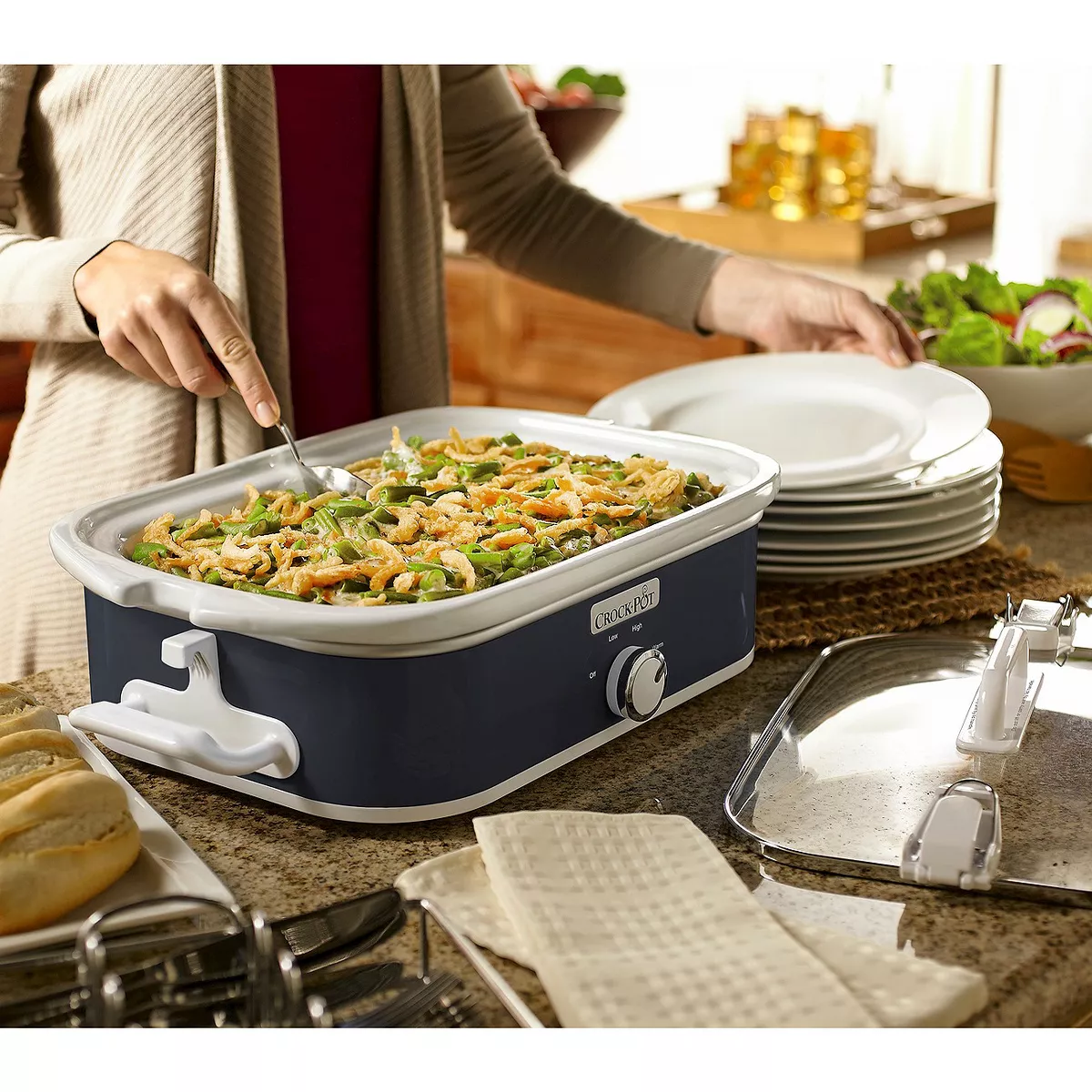 Crock-Pot 3.5 Qt. Casserole Crock Slow Cooker - Gray SCCPCCM650-CH