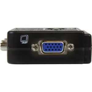 StarTech.com 2 Port USB KVM Kit with Cables and Audio Switching - KVM / audio switch - USB - 2 ports - 1 local user - 2 x 1 - 2 x HD-15 Video/USB