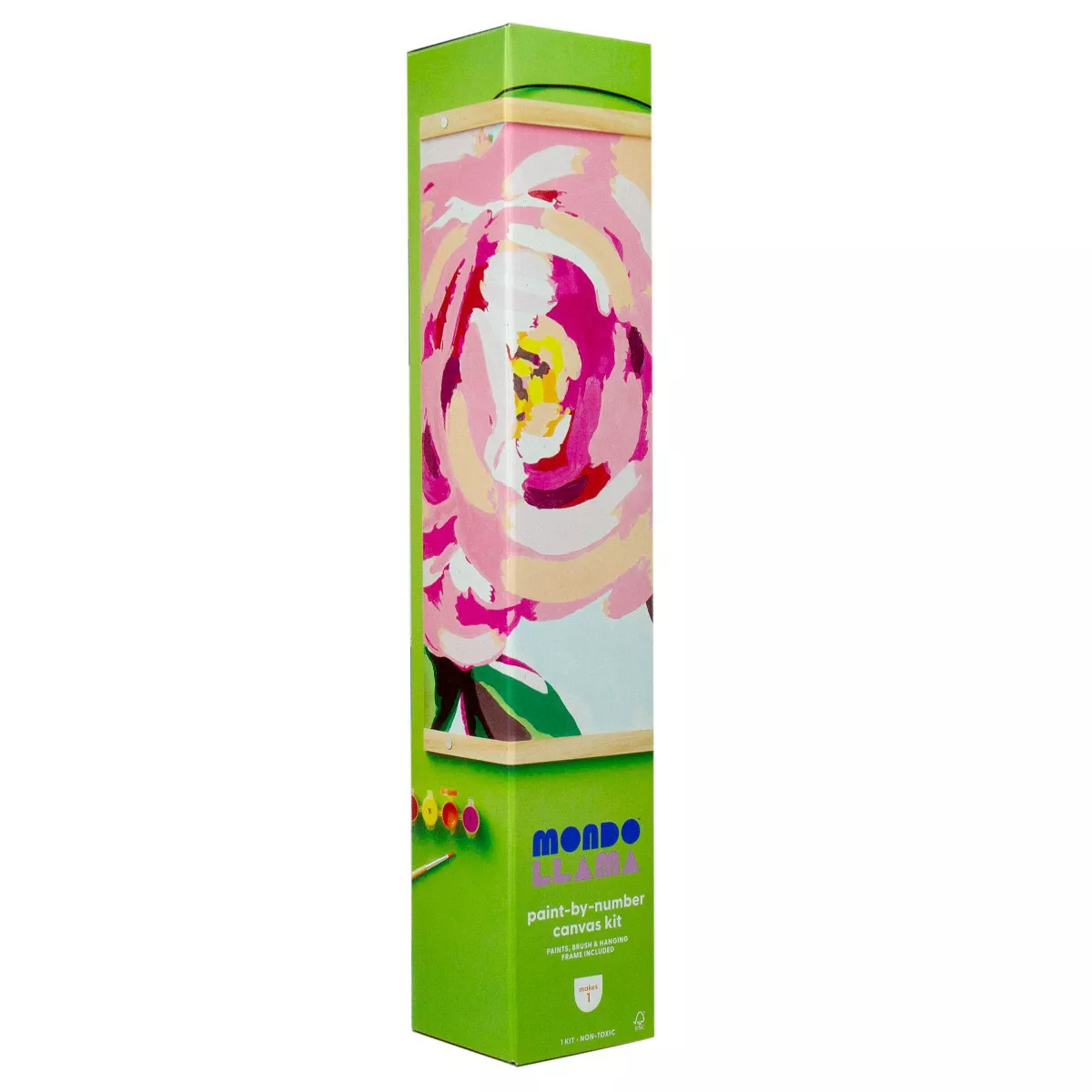 Paint-By-Number Canvas Kit Floral - Mondo Llama™