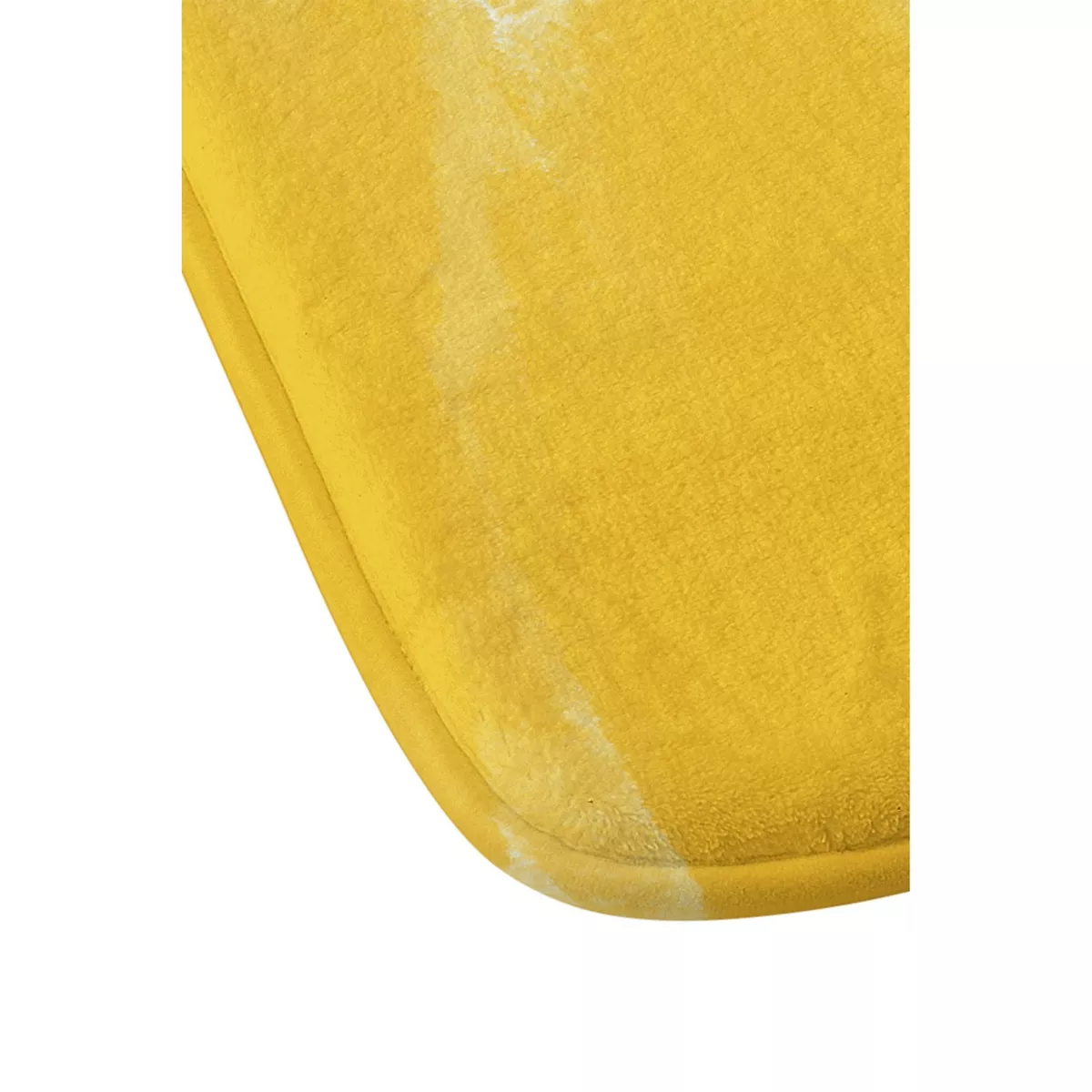 Allyson Johnson No Bad Vibes Memory Foam Bath Mat Typography Yellow - Deny Designs