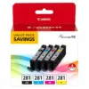 Canon CLI-281 Pixma Ink Cartridge - Black/Cyan/Magenta/Yellow