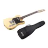 Monoprice Indio Retro Classic Electric Guitar - Blonde, With Gig Bag