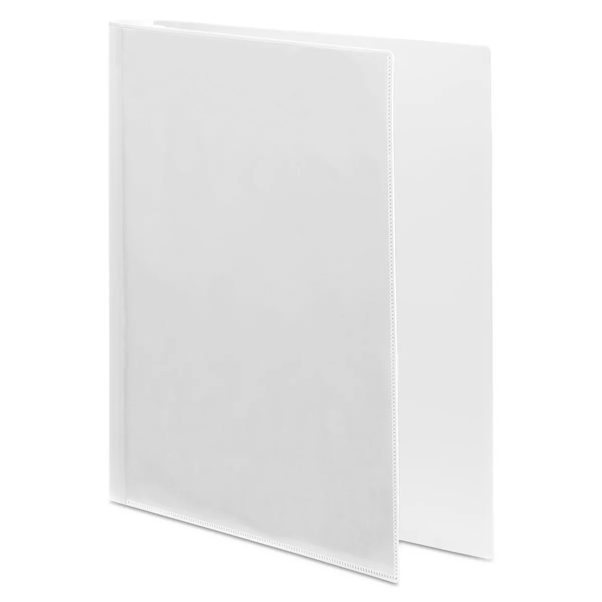 Wilson Jones Flexible Poly Round Ring View Binder 1" Cap White 43333