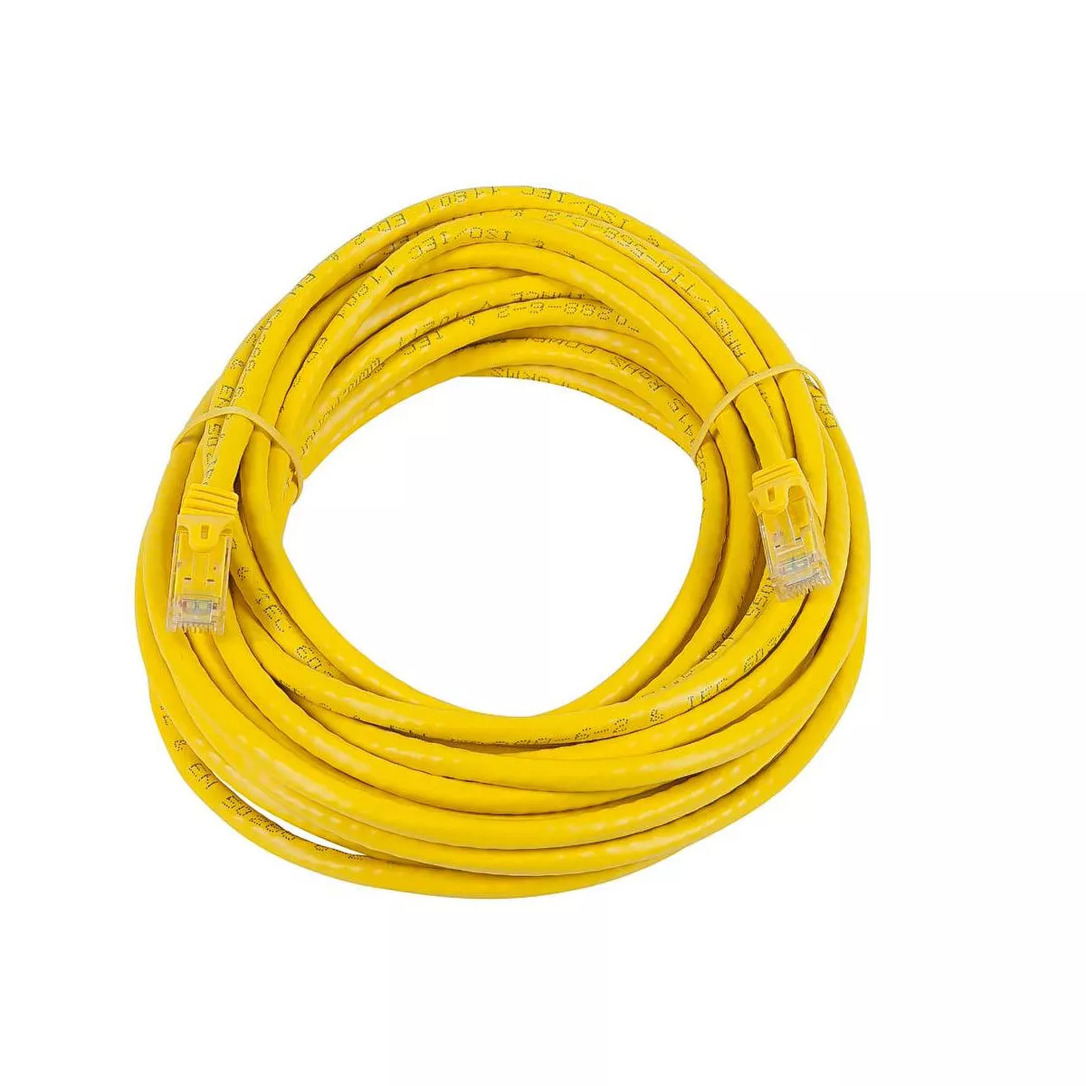 Monoprice Cat5e Ethernet Patch Cable - 25 Feet - Yellow | Network Internet Cord - Snagless RJ45, Stranded, 350Mhz, UTP, Pure Bare Copper Wire, 24AWG -