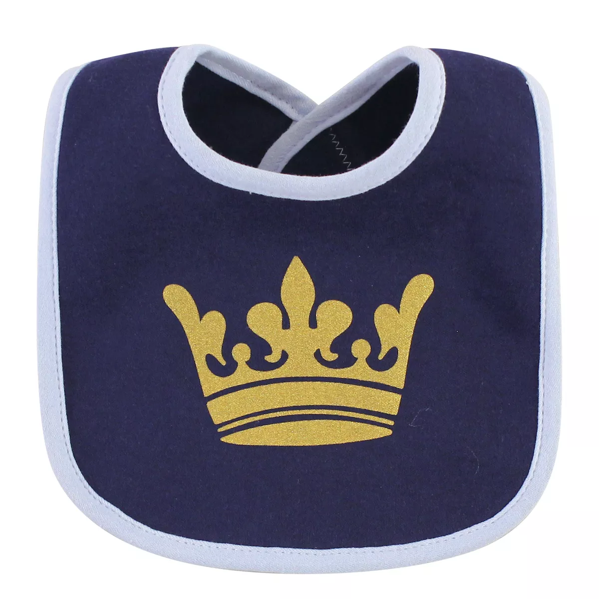 Hudson Baby Infant Boy Cotton Bib and Sock Set 5pk, Handsome As A Prince, One Size
