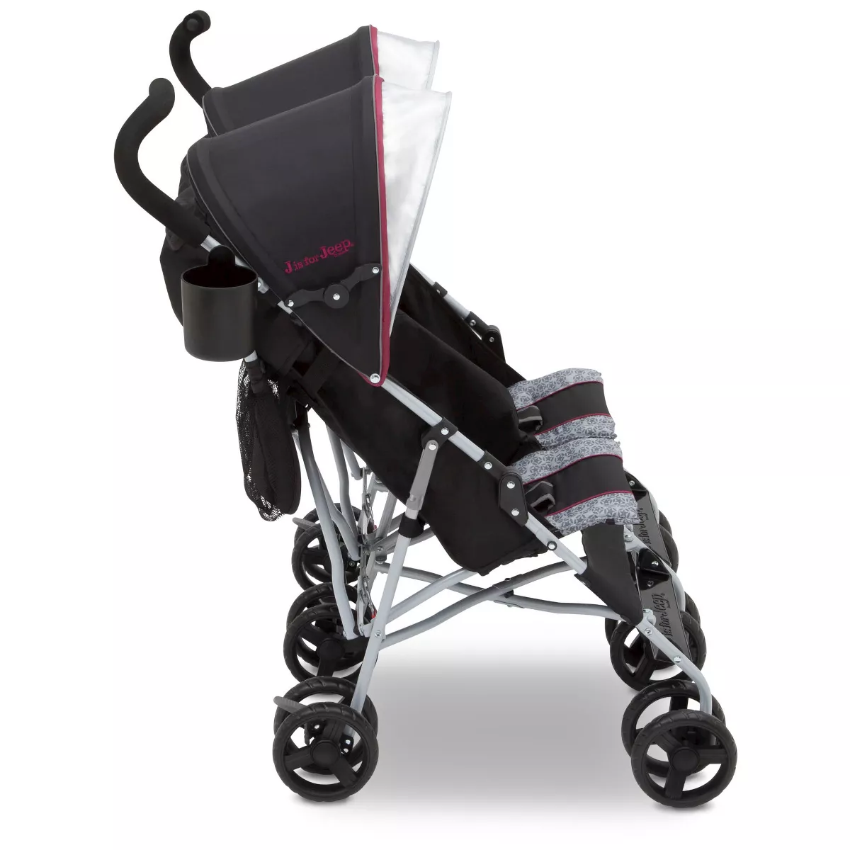 Jeep Scout Double Stroller - Lunar Burgundy