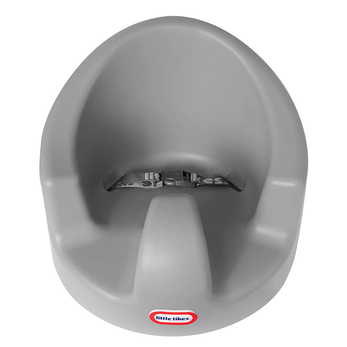 Little Tikes My First Seat Foam Cushion Floor Support Seat Baby Chair for Infant, Toddler, and Baby Feeding, Dining, and Activity Playing (Grey)