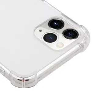 For Apple iPhone 11 Pro Max Case, by MYBAT Sturdy Gummy TPU Rubber Candy Skin Case Cover compatible with Apple iPhone 11 Pro Max, Clear