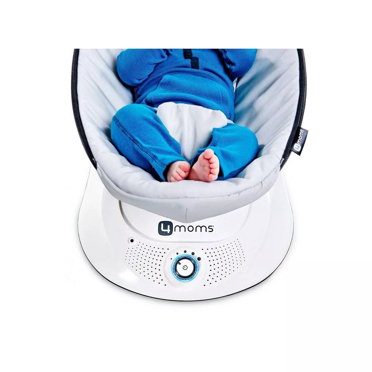 4moms rockaRoo infant seat | Compact Baby Swing | Dark Gray Cool Mesh