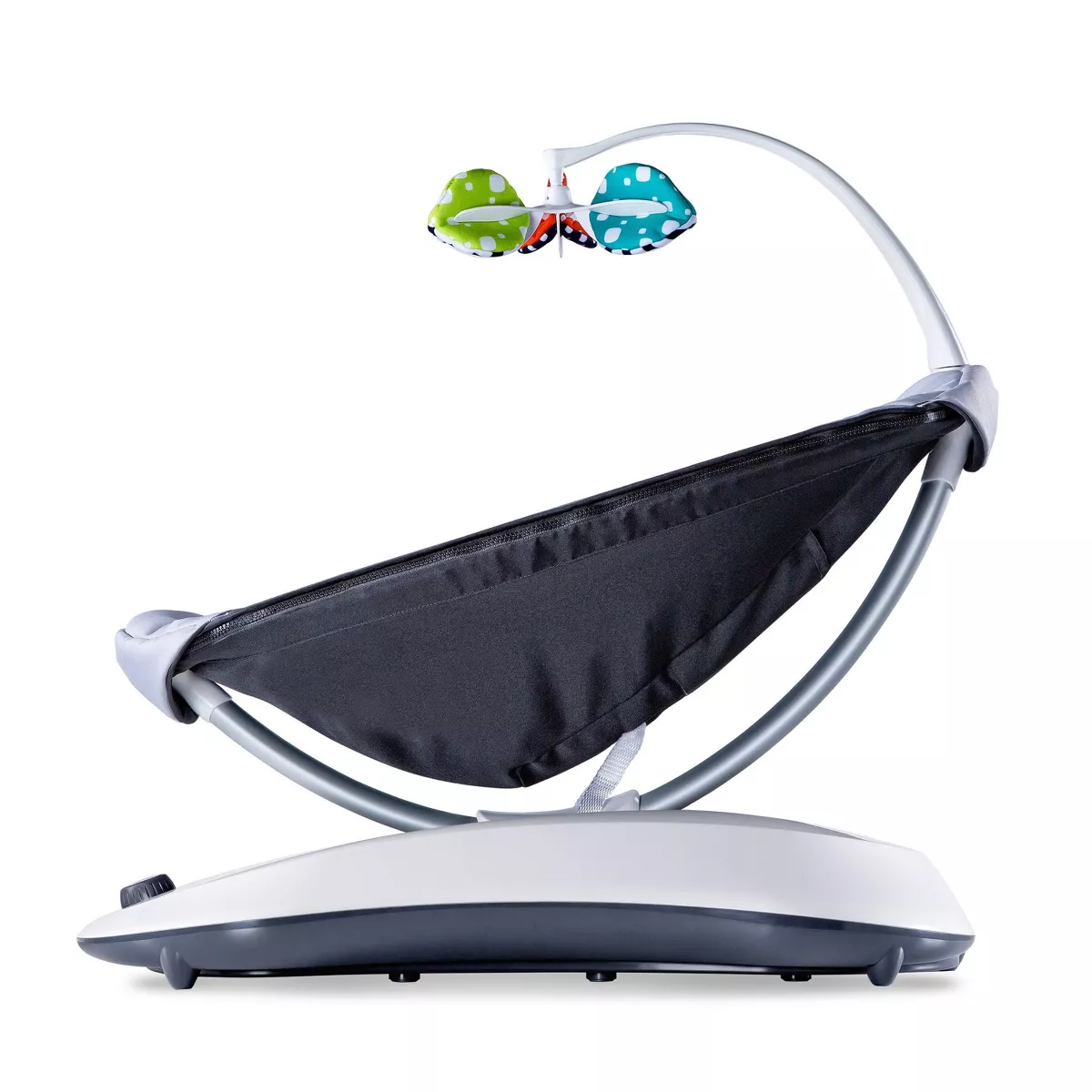 4moms rockaRoo infant seat | Compact Baby Swing | Dark Gray Cool Mesh