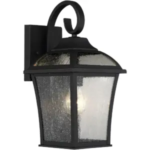 John Timberland Traditional Outdoor Wall Lights Fixture Set of 2 Carriage Style Textured Black 15